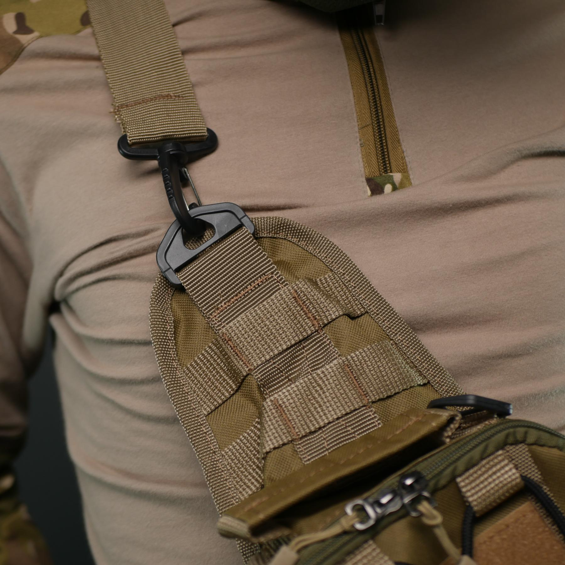 Сумка через плече — Койот з MOLLE-системою фото 10