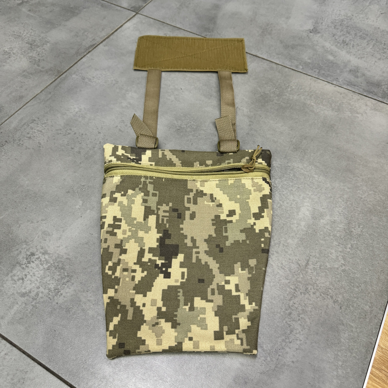 Подсумок передник напашник для плитоноски, размер S, Пиксель, Cordura 1000D, сумка под баллистический пакет фото 7