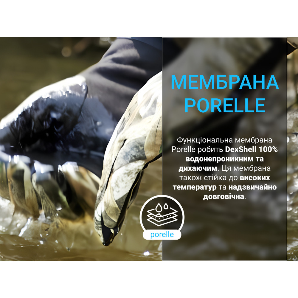 Водонепроникні рукавички Dexshell Drylite2.0 Gloves (L) темний камуфляж фото 4