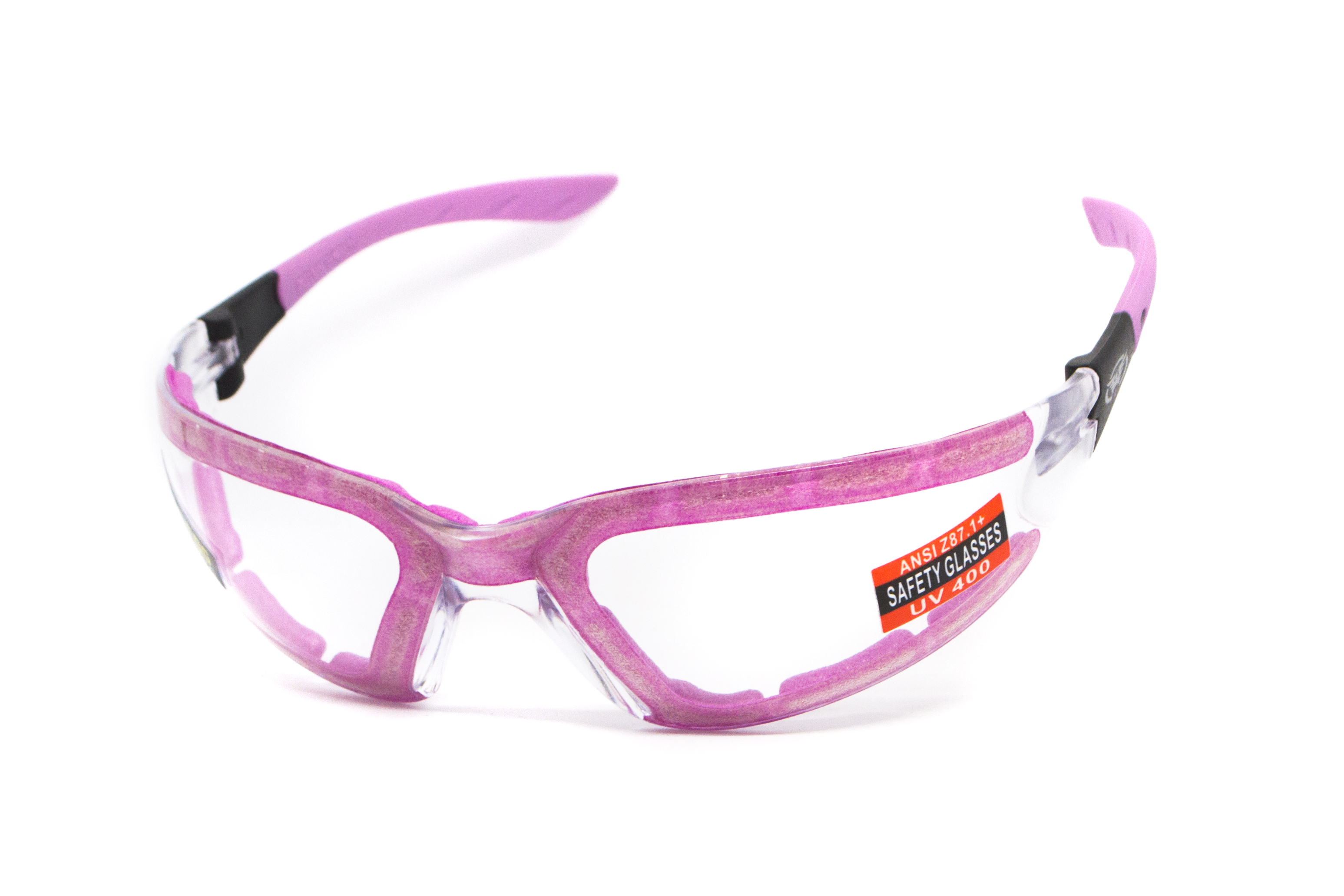Очки защитные с уплотнителем Global Vision Ruthless Purple (clear) Anti-Fog, прозрачные в фиолетовой оправе фото 2
