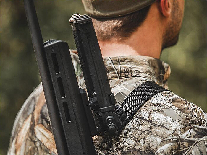 Сошки Magpul Bipod Sling Stud QD, цвет Черный, база крепления на антабку, MAG1075-BLK фото 10