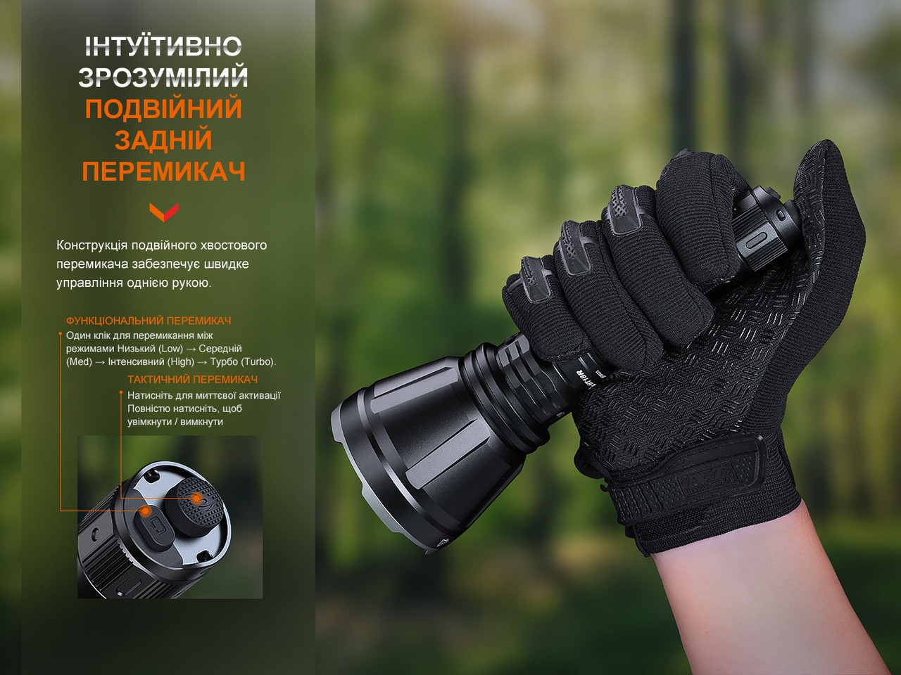 Далекобійний ліхтар Fenix HT18R фото 10