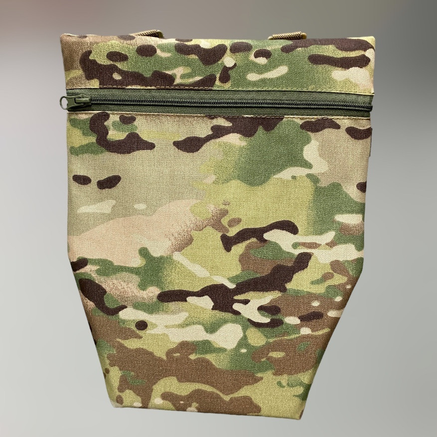 Подсумок передник напашник для плитоноски, размер S, Мультикам, Cordura 1000D, сумка под баллистический пакет