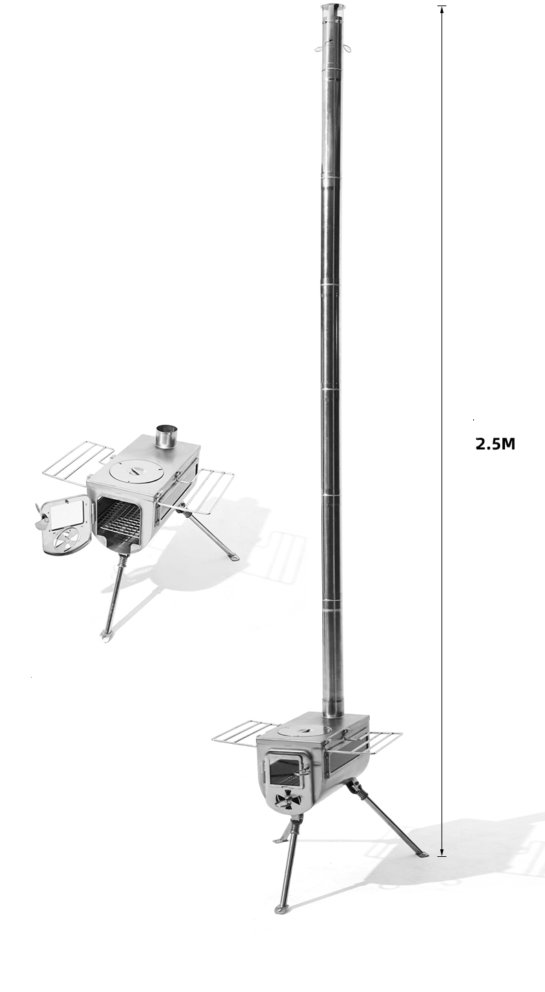 Піч дров'яна Mobi Garden Multifunctional stove NX22688003 grey фото 3