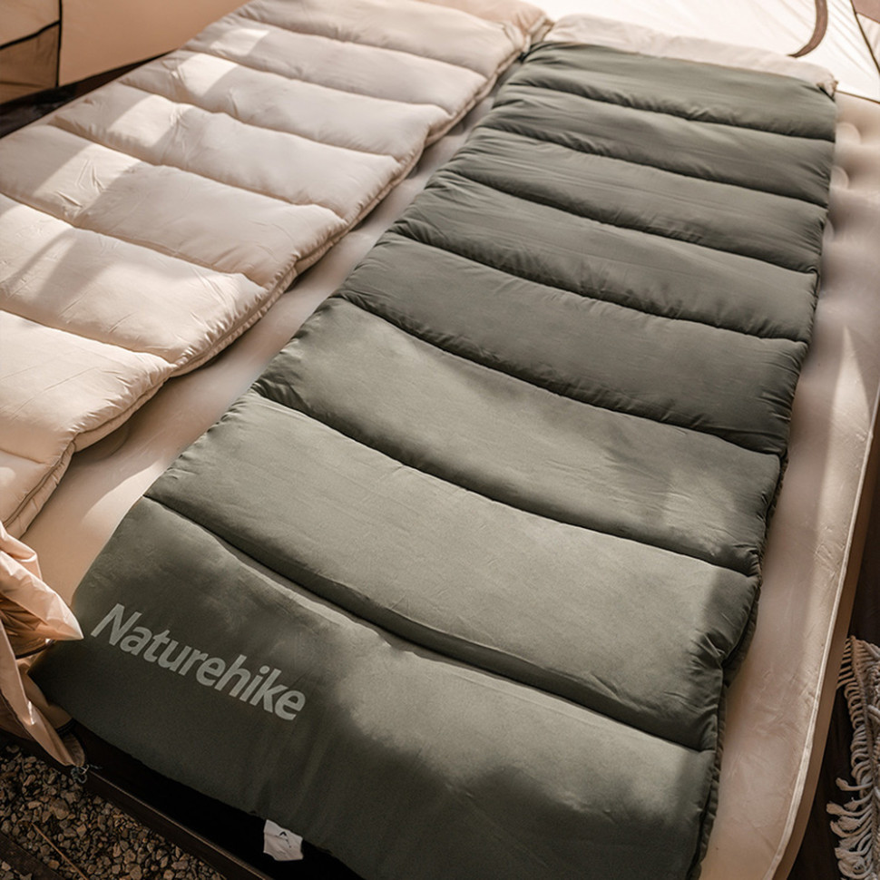 Спальник с капюшоном Naturehike LD350 CNK2300SD016, темно-зеленый фото 7