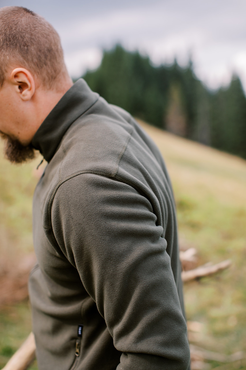 Кофта флисовая Tribe Fleece Jacket Full Zip T-KJ-0011-olive, 50 фото 6