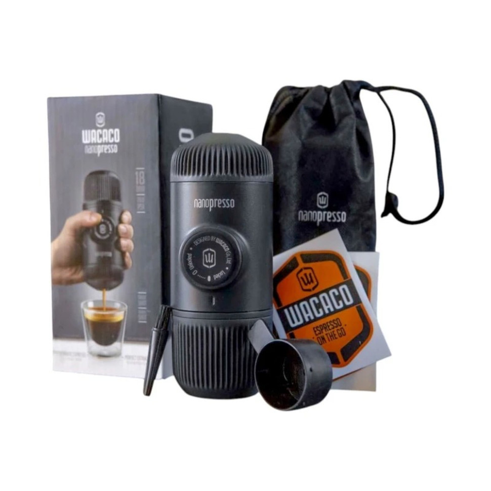 Портативна еспресо-кавоварка Wacaco Nanopresso+ з адаптером для капсули фото 6