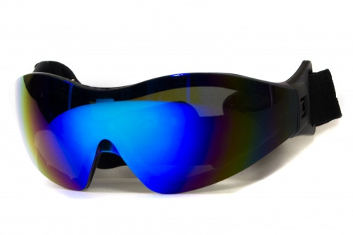 Очки защитные с уплотнителем Global Vision Z-33 (G-Tech™ blue) Anti-Fog, синие зеркальные фото 3