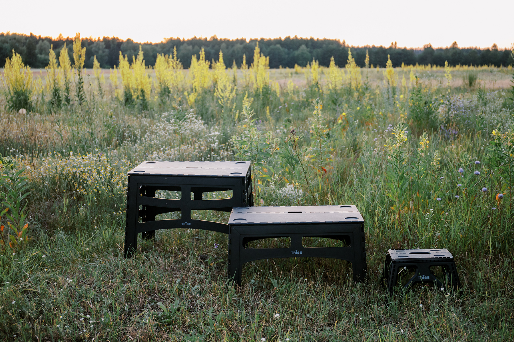 Стол Tribe Camp Table High пластиковый T-EF-0004-black фото 9