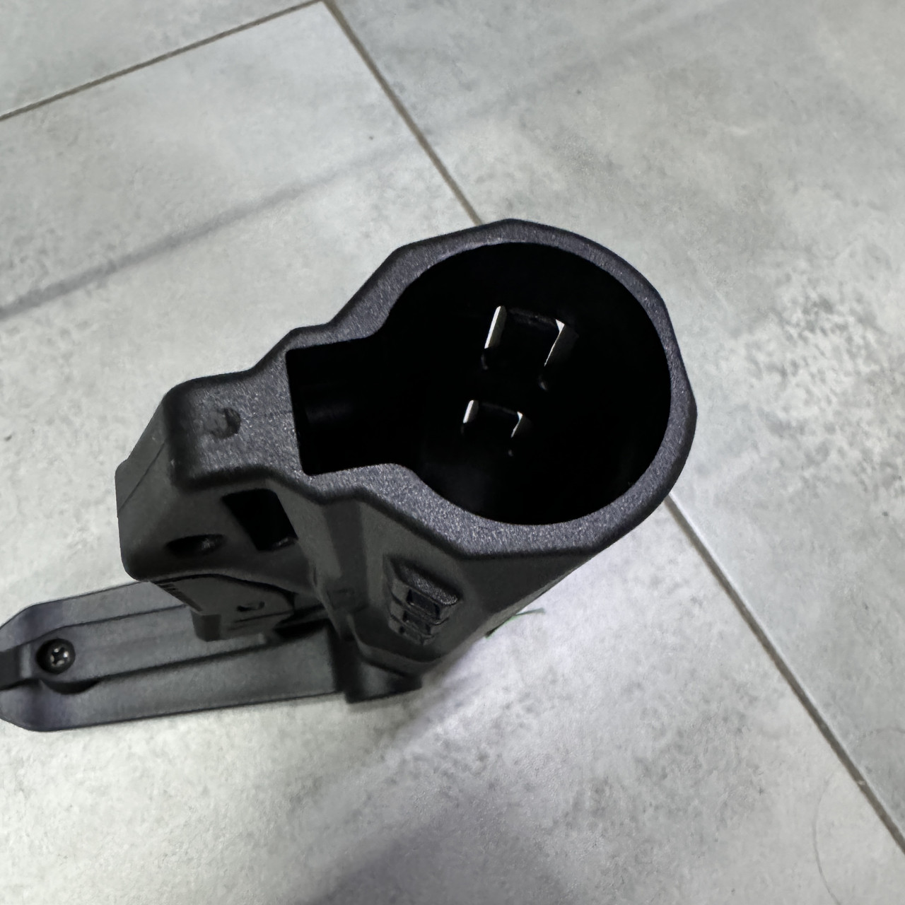 Приклад (база) DLG TBS TACTICAL DLG-130, для трубок Mil-Spec, цвет Черный, гнездо антабки на 2 стороны фото 3