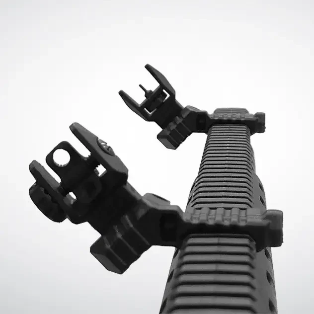 Мушка и целик 45°, DLG Tactical DLG-184, низкие, складные, на Picatinny фото 8