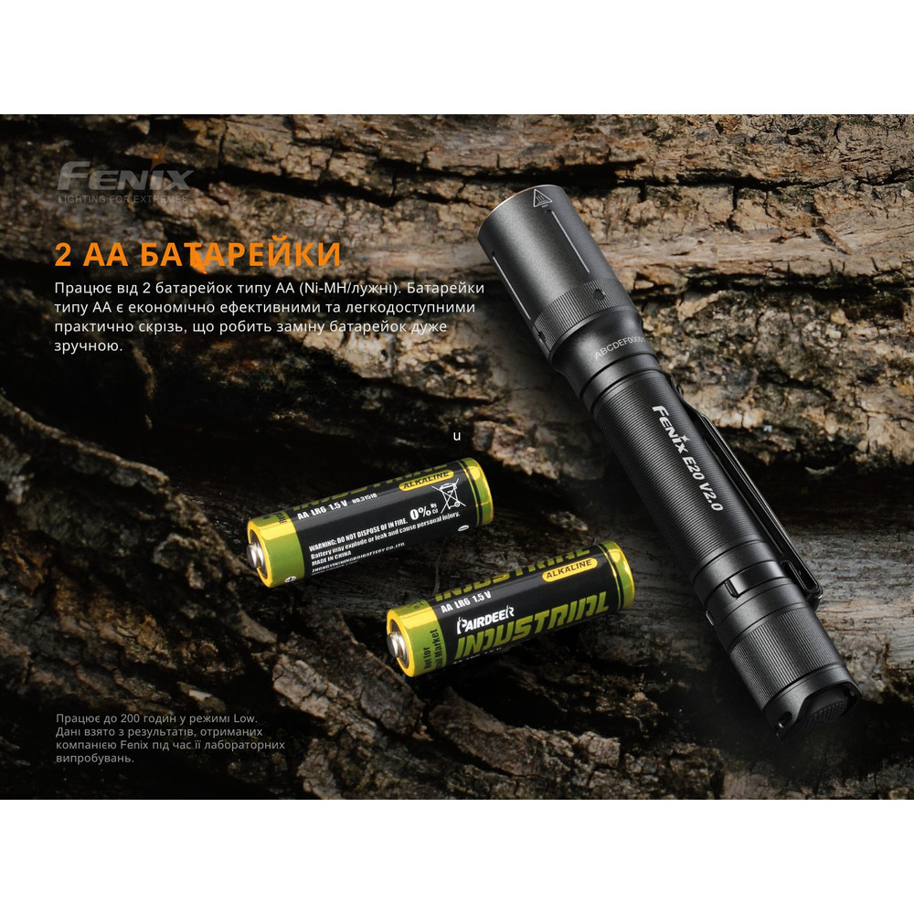 Фонарь ручной Fenix E20 V2.0 фото 10