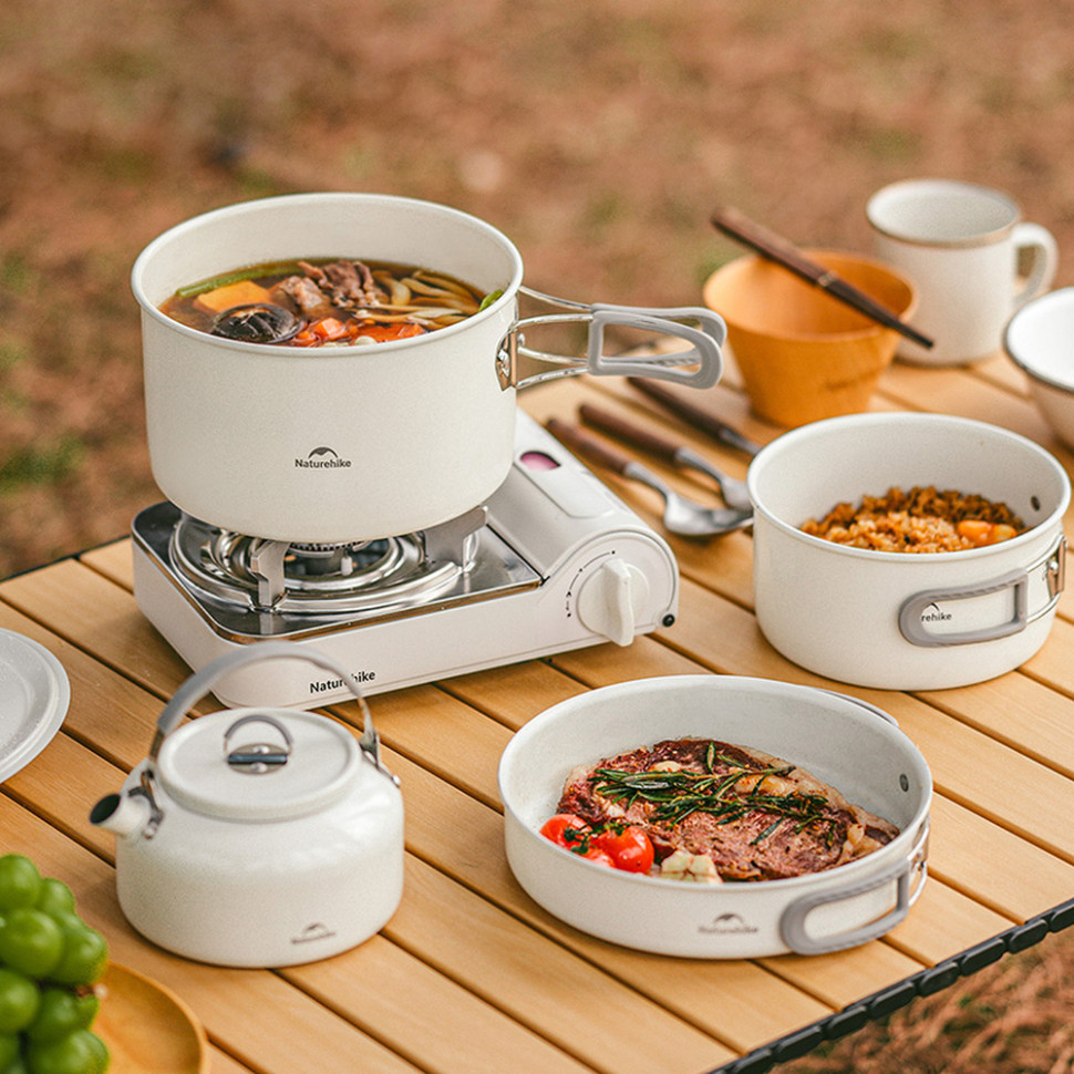 Каструля із керамічним антипригарним покриттям Naturehike CNK2450CF013, 3 л, алюміній фото 4
