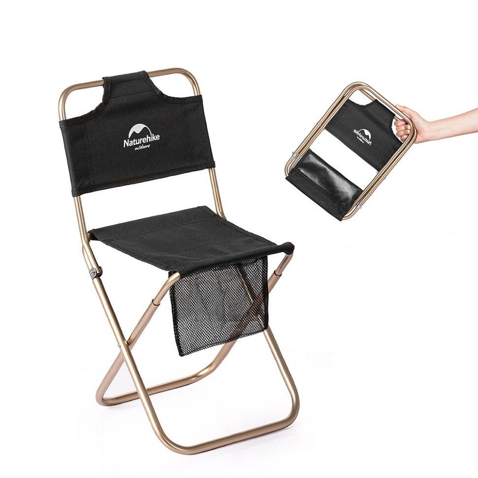 Стілець розкладний Naturehike MZ01 NH18M001-Z, чорний фото 2