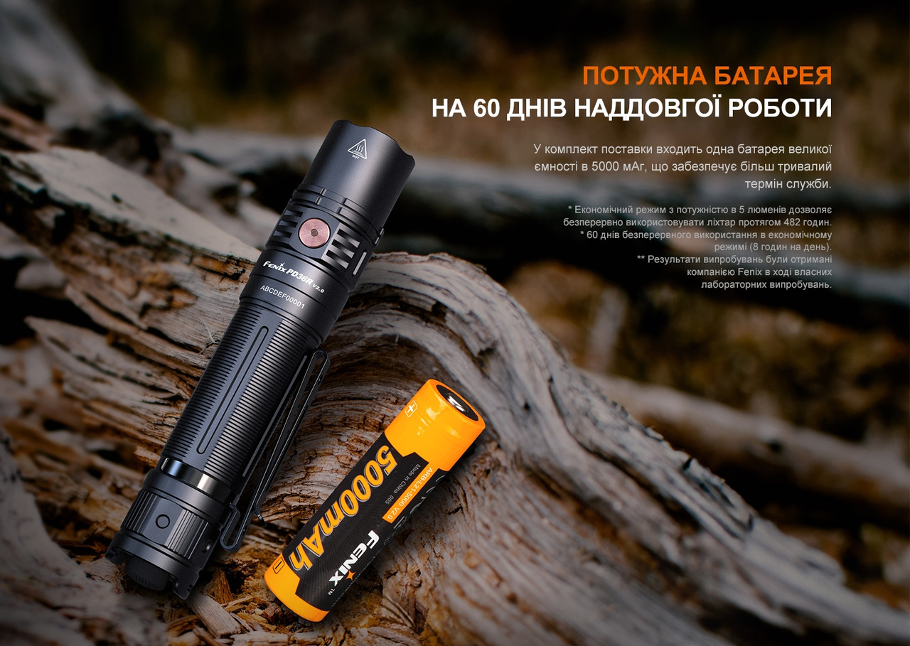 Ліхтар ручний Fenix PD36R V2.0 фото 10