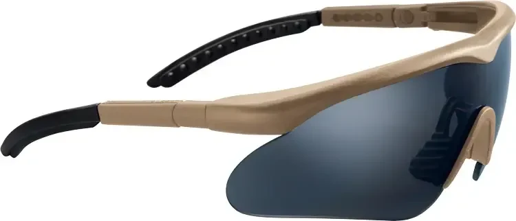 Очки баллистические Swiss Eye Raptor Койот, сертифицированы, чехол и 2 сменных стекла, очки тактические