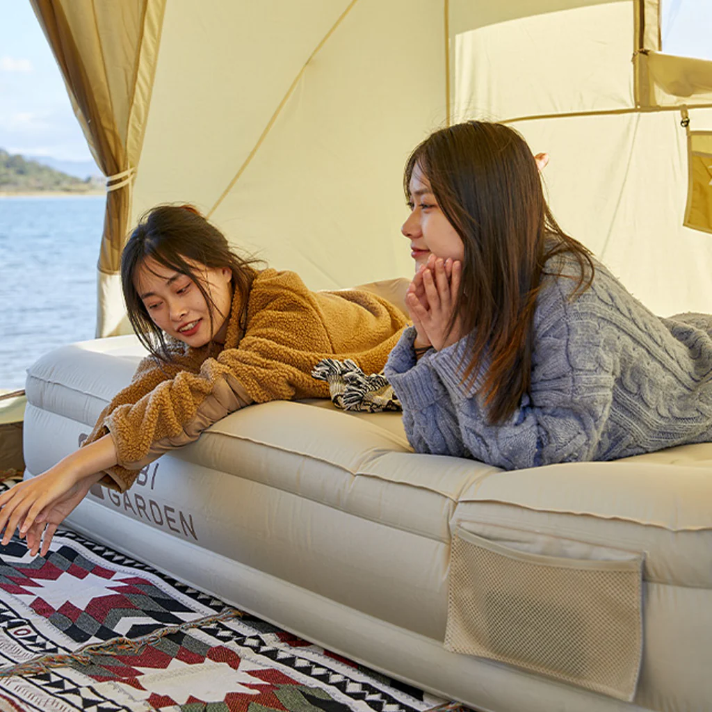 Матрац надувний одномісний Mobi Garden Air single bed 36 см NX22663010 sand фото 6