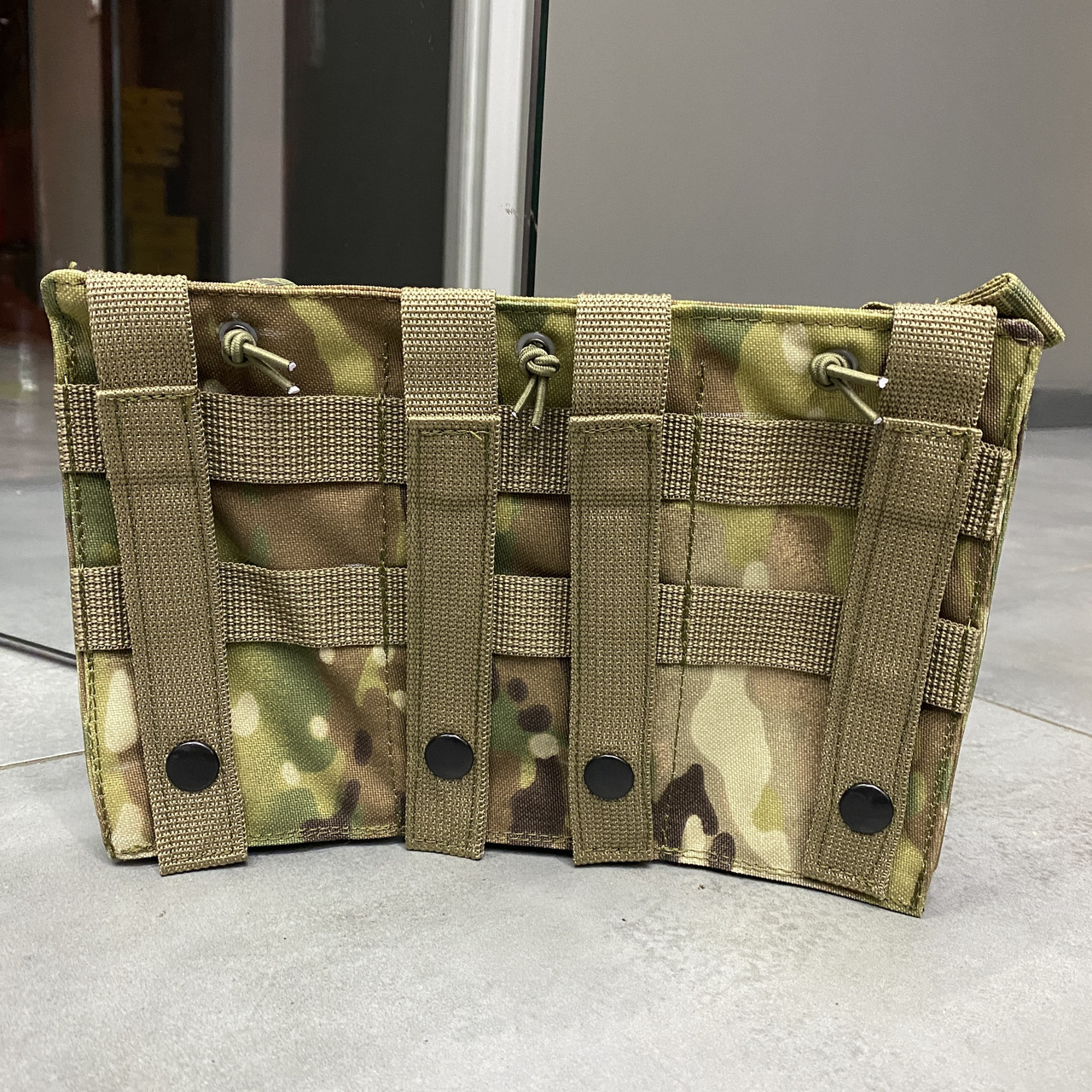Армейский подсумок на 3 магазина, WINTAC, сумка на 3 магазина для АК, Мультикам, Cordura 1000D фото 9