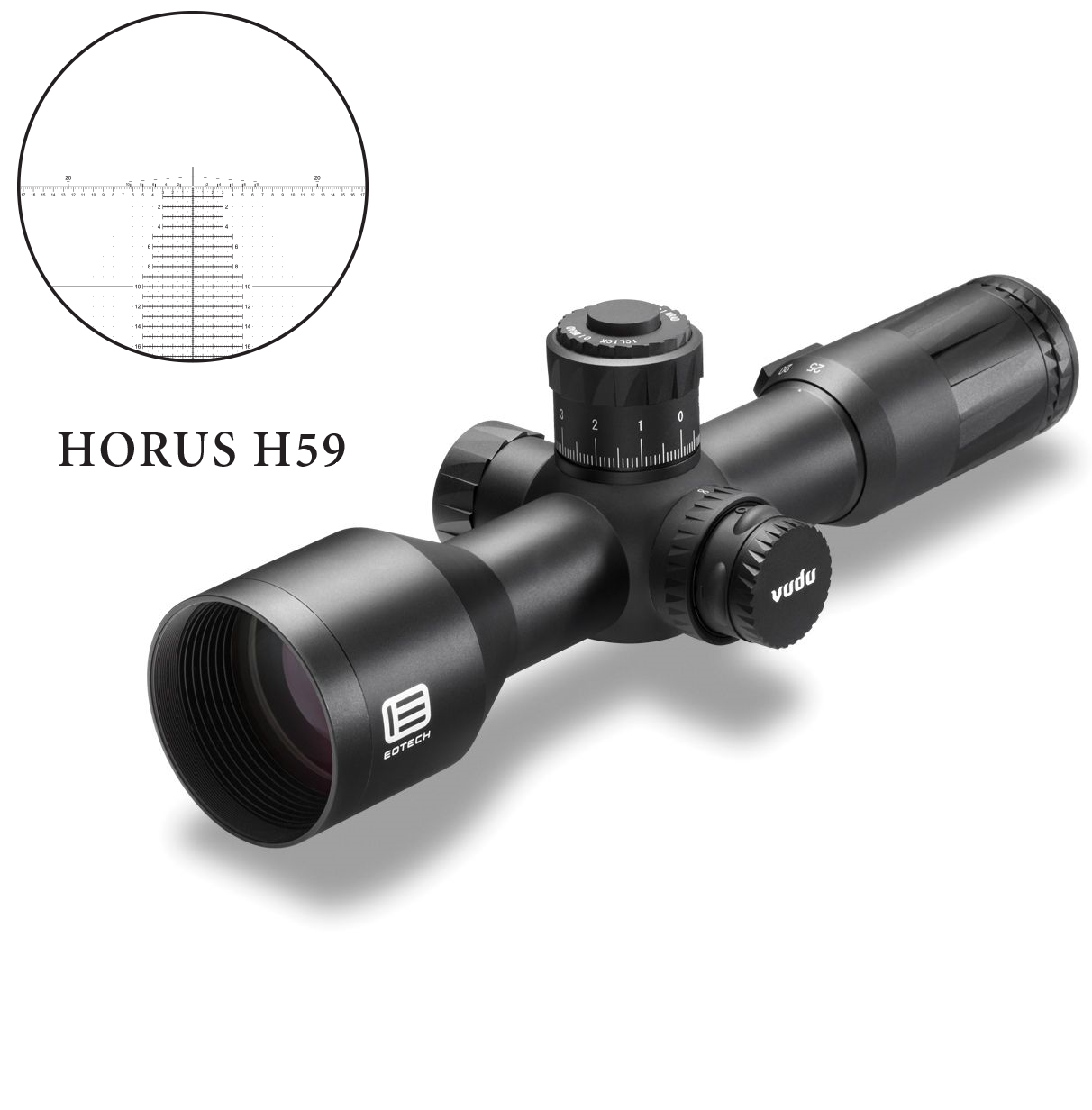 Приціл оптичний EOTECH VUDU 5-25X50 FFP H59 RETICLE MRAD фото 2