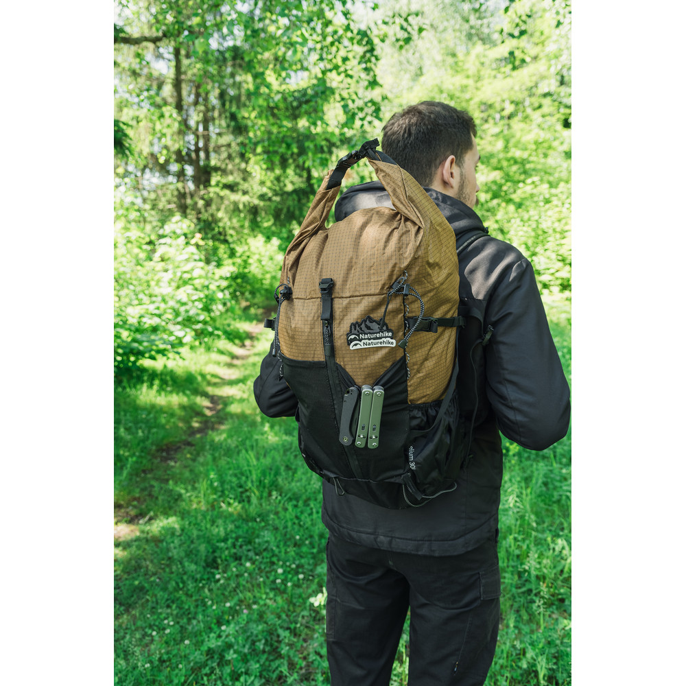 Рюкзак туристичний Naturehike CNK2300016, 30+5 л, коричневий фото 10