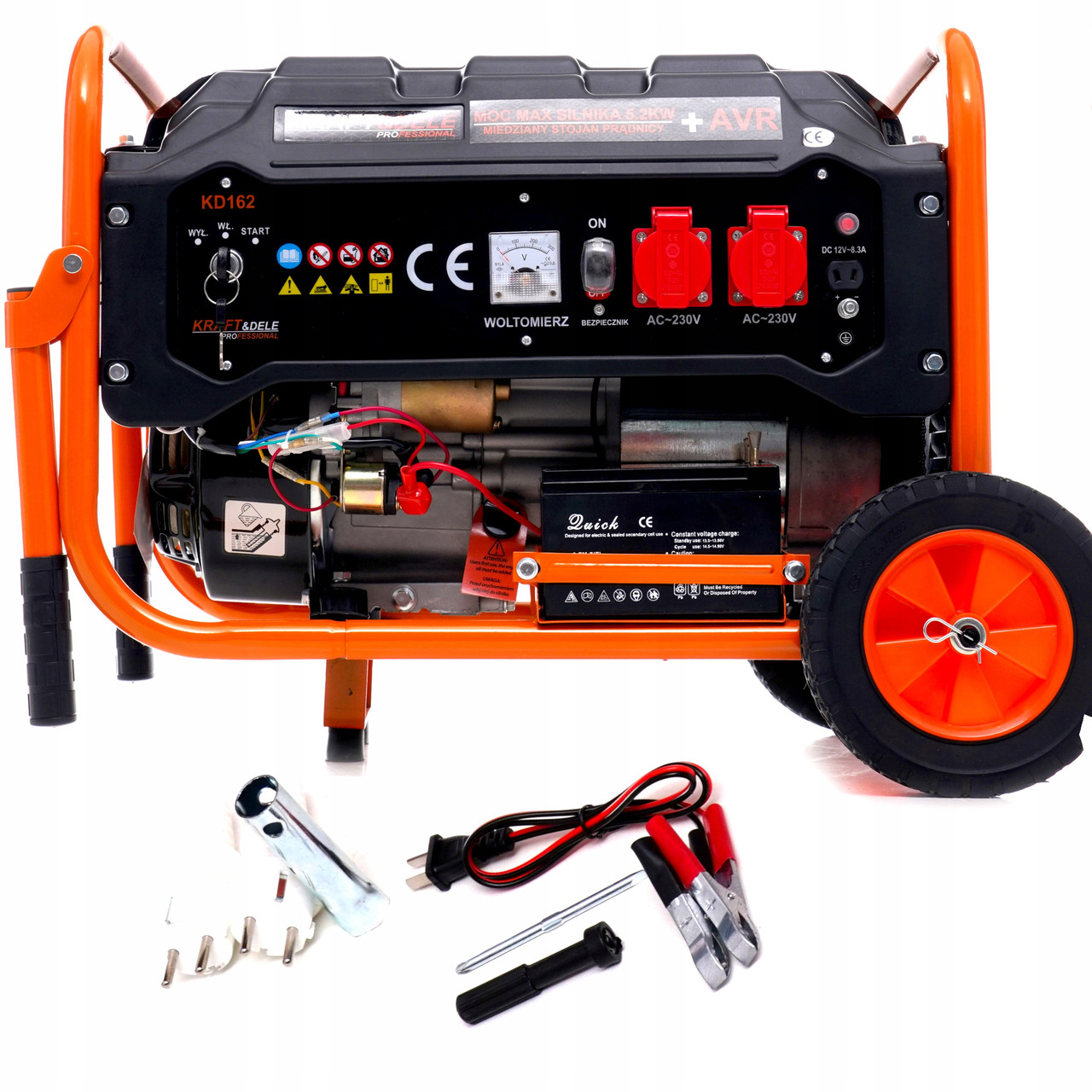 Petrol generator with electric starter Kraft&Dele KD162 3500W фото 7