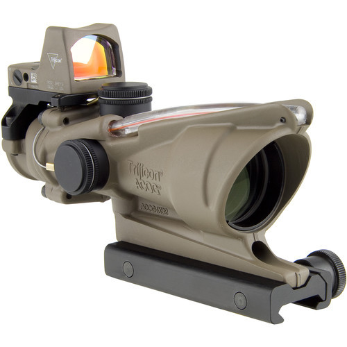 Приціл TRIJICON ACOG 4X32 FDE BAC + коліматор TRIJICON RMR 3.25 МОА FDE (TA31-D-100570) фото 3