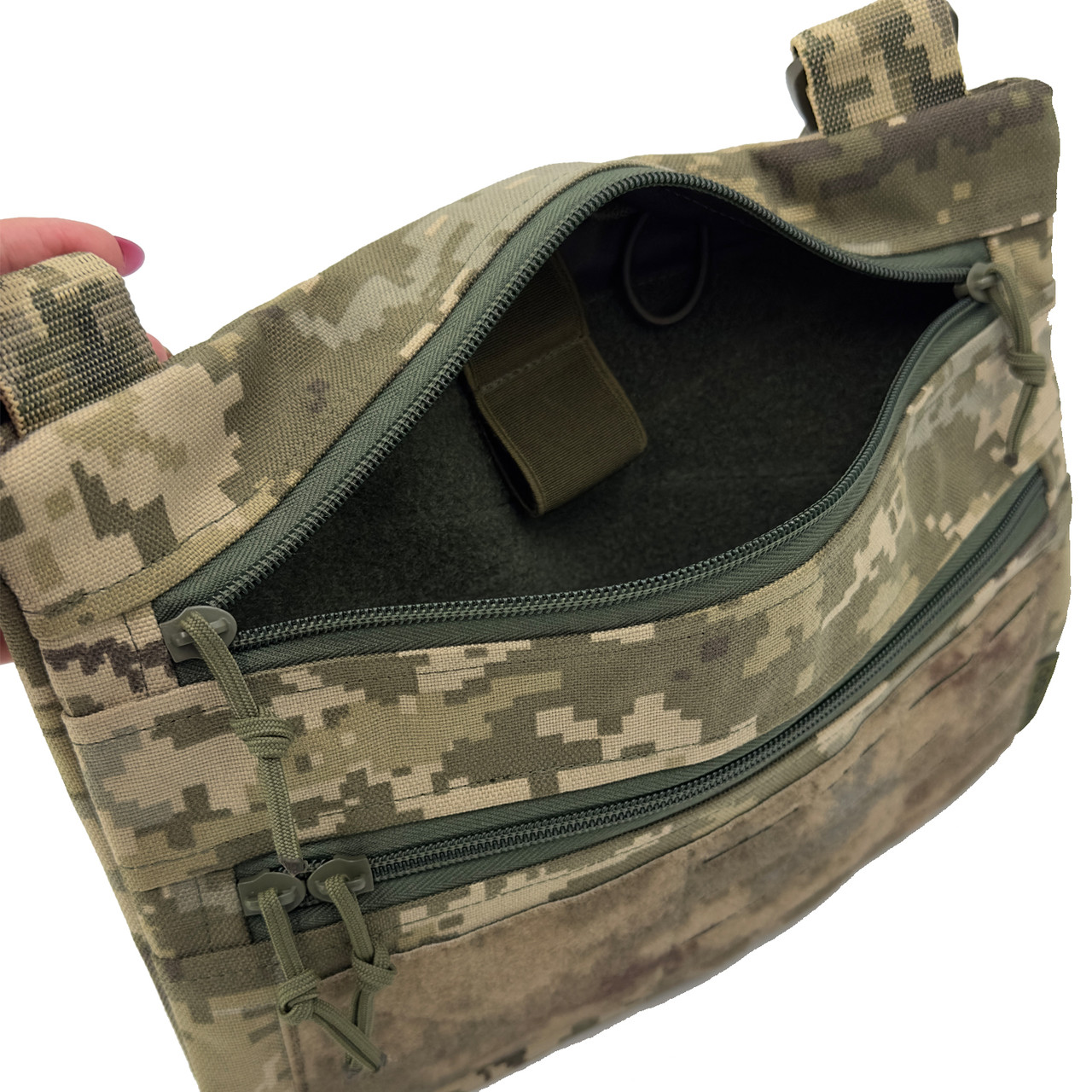 Тактическая однолямочная сумка на плечо MELGO, Пиксель ММ-14 Cordura 1000 D фото 6