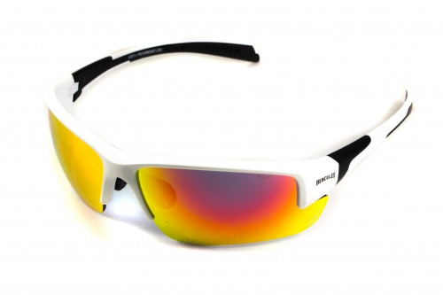Очки защитные открытые Global Vision Hercules-7 White (G-Tech™ red) красные зеркальные фото 4