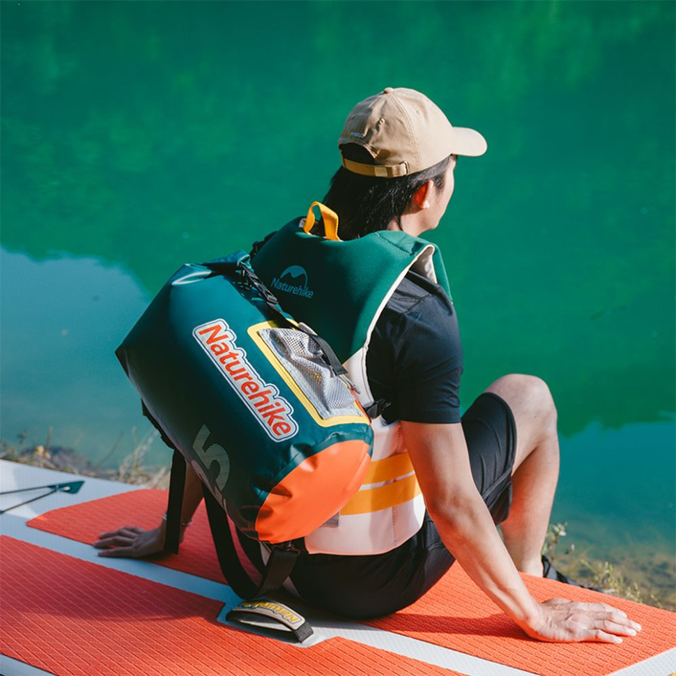 Водонепроникний чохол Naturehike CNK2300BS017, 25 л, темно-зелений фото 3