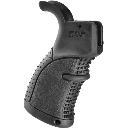 Прогумована пістолетна рукоятка Fab Defense AGR43B для M16/M4/AR-15, AGR-43B, ЧОРНА