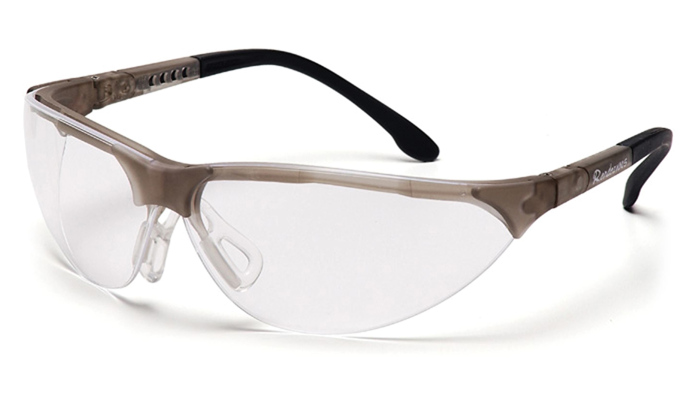 Очки защитные открытые Pyramex Rendezvous Crystal Gray (clear) Anti-Fog, прозрачные в серой полупрозрачной оправе