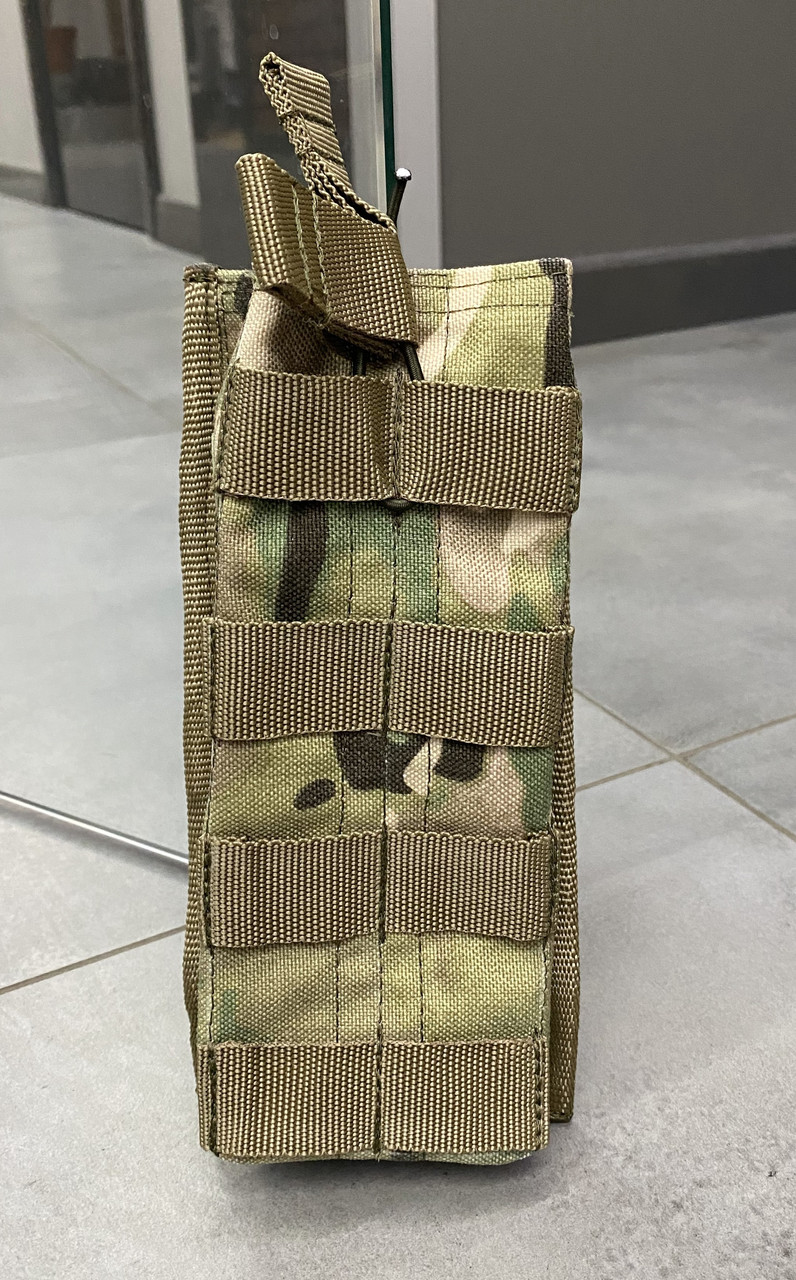Подсумок под 2 магазина РКК (РПК) с Молли, Мультикам, Cordura, чехол под рожок, подсумок тактический под рожок фото 2