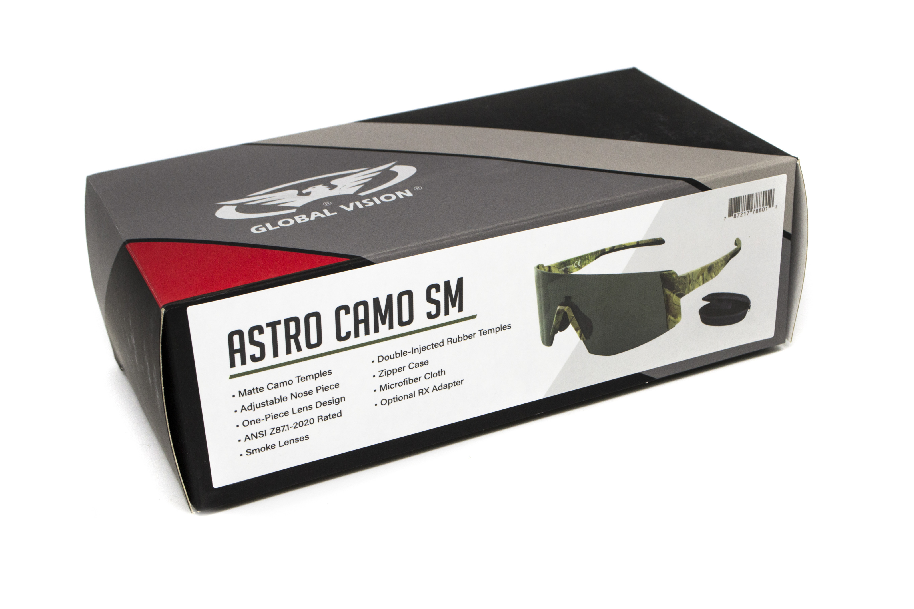 Очки защитные Global Vision Astro+RX Camo (gray), серые в камуфлированной оправе с диоптрической вставкой в комплекте фото 13
