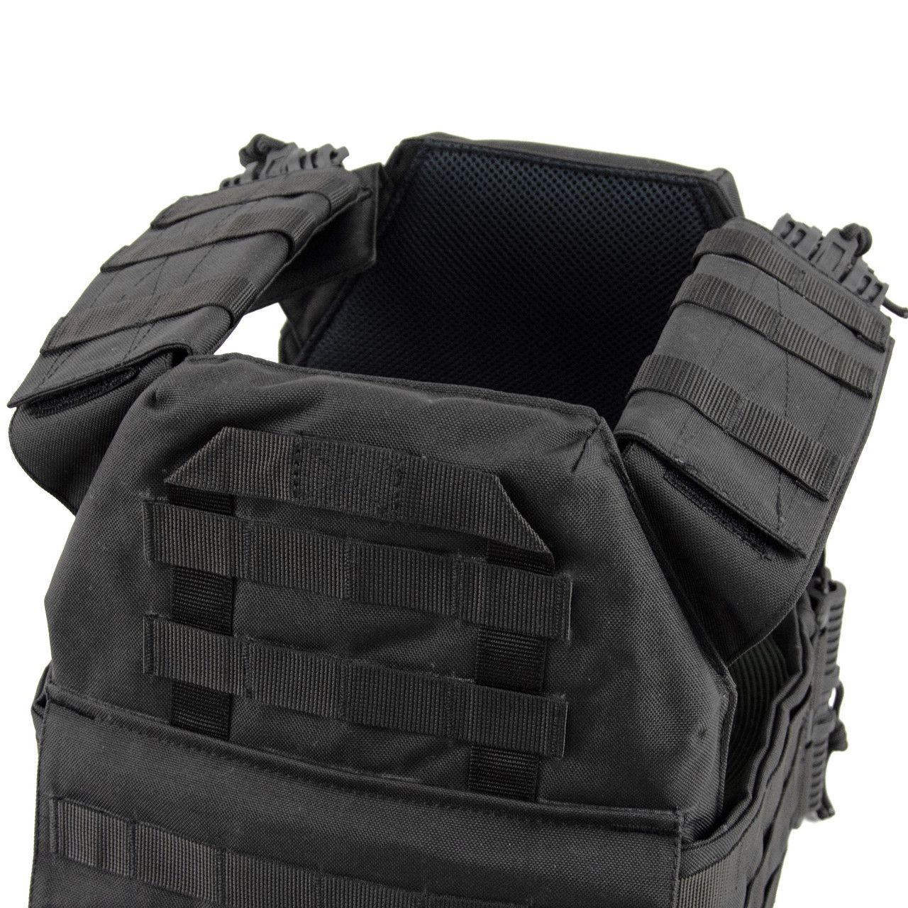 Плитоноска зі швидким скиданням Чорна Cordura 1000 D MELGO фото 5