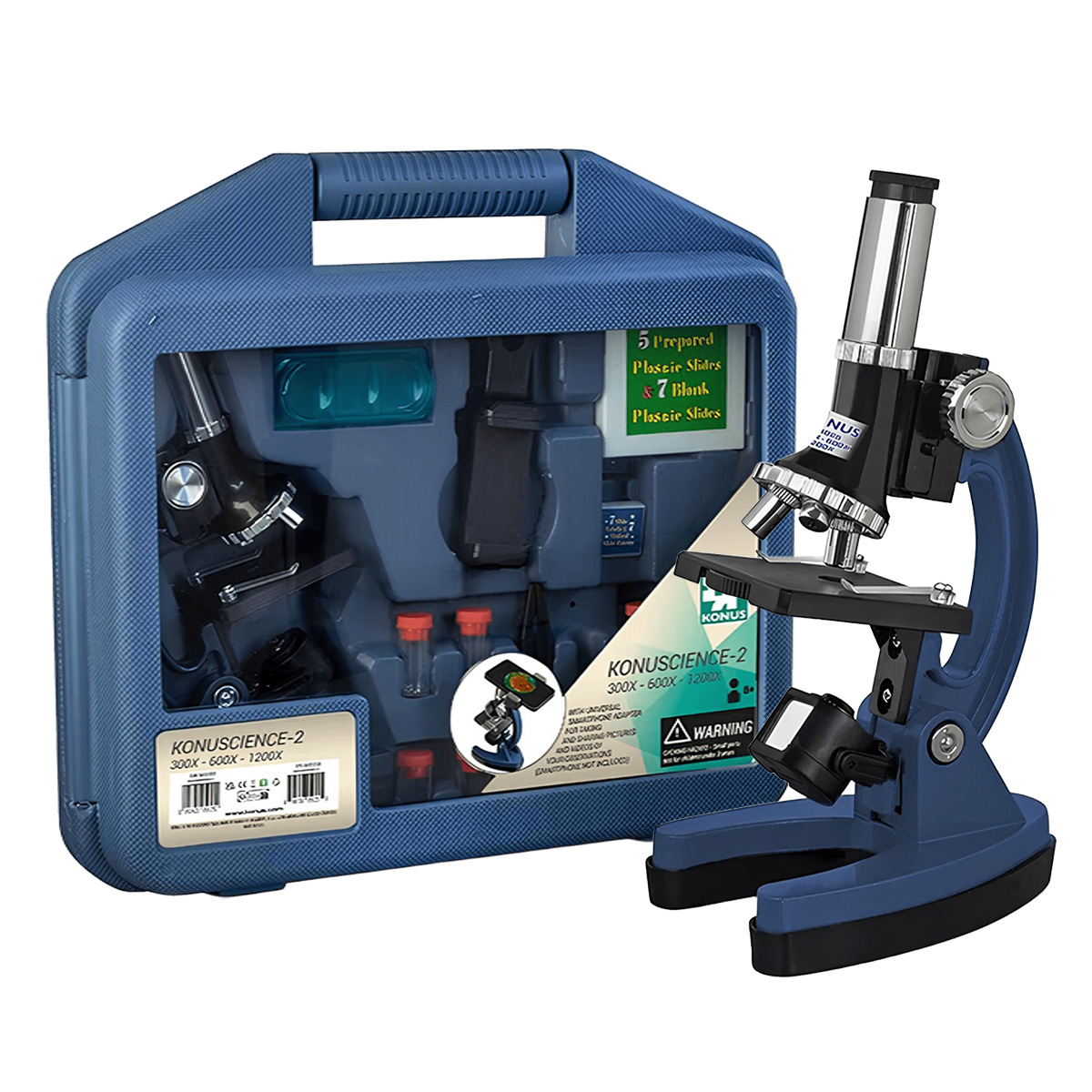Дитячий мікроскоп KONUS KONUSCIENCE-2 300x-1200x (в кейсі)