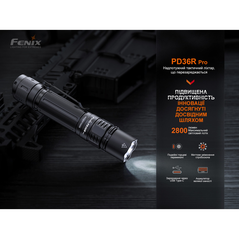 Ліхтар ручний Fenix PD36R Pro фото 5