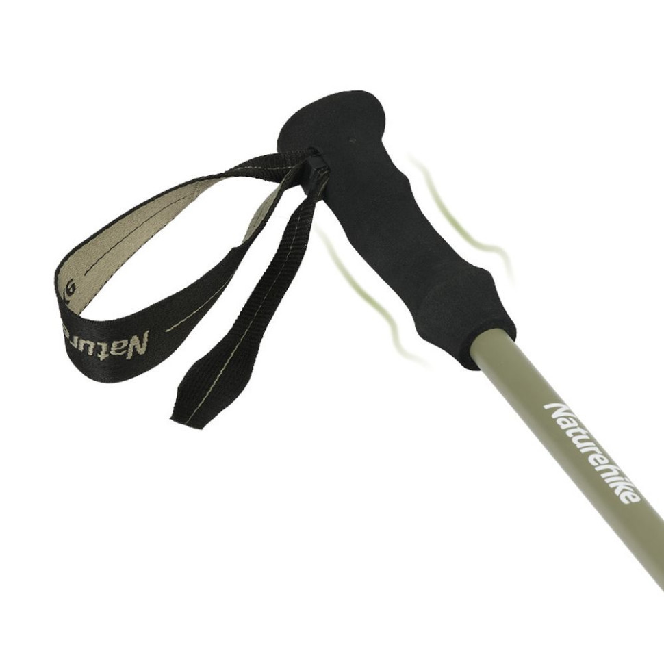 Трекінгова палиця Naturehike CNK2300DS010, 100 см, жовта фото 3