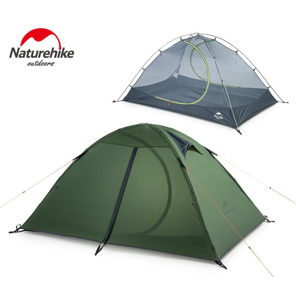 Намет двомісний ультралегкий Naturehike NH15Z006-P, темно-зелений фото 4