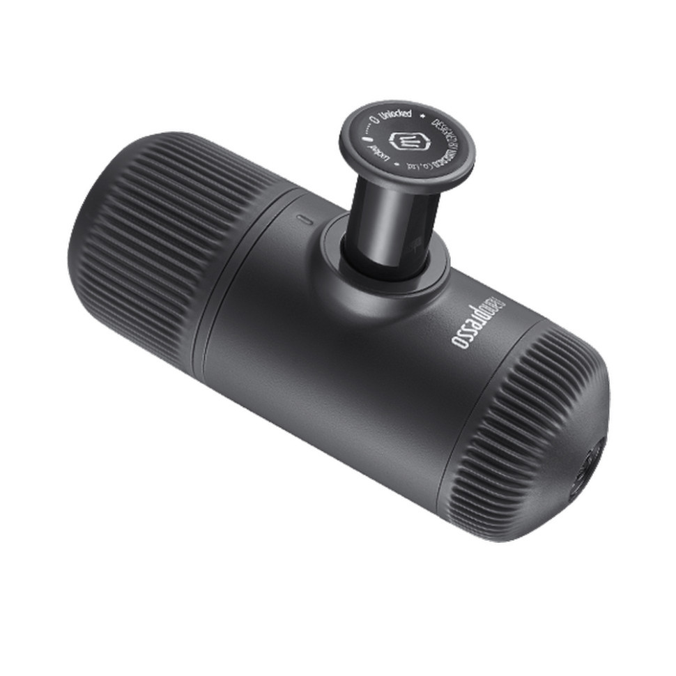 Портативна еспресо-кавоварка Wacaco Nanopresso сіра з чохлом фото 3