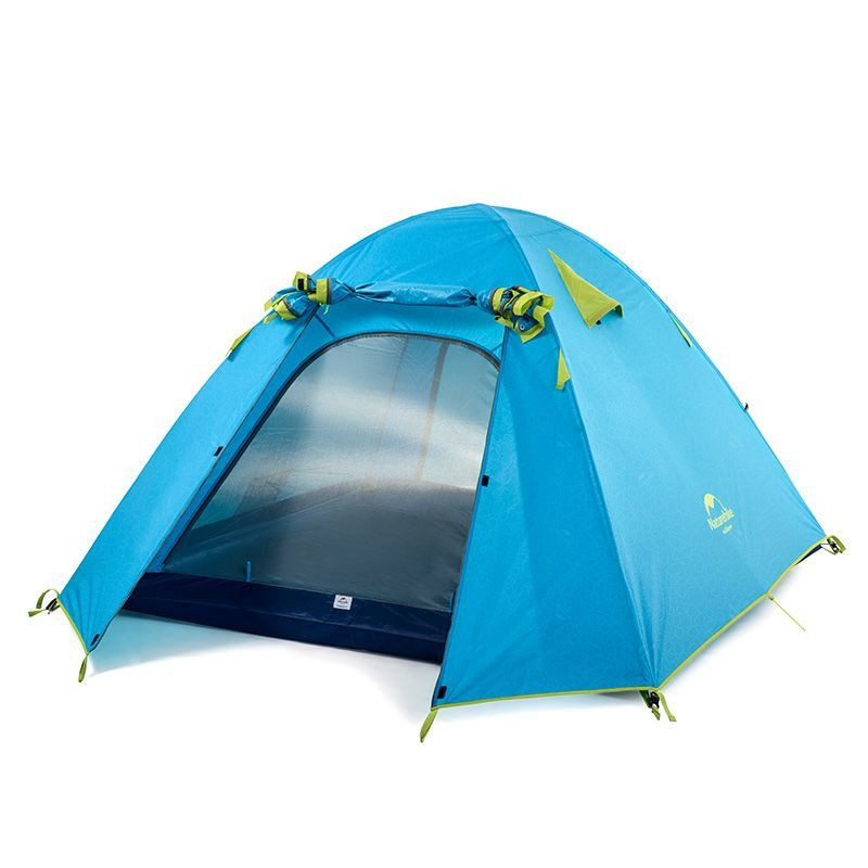 Намет тримісний Naturehike P-Series NH18Z033-P 210T/65D, блакитний фото 2