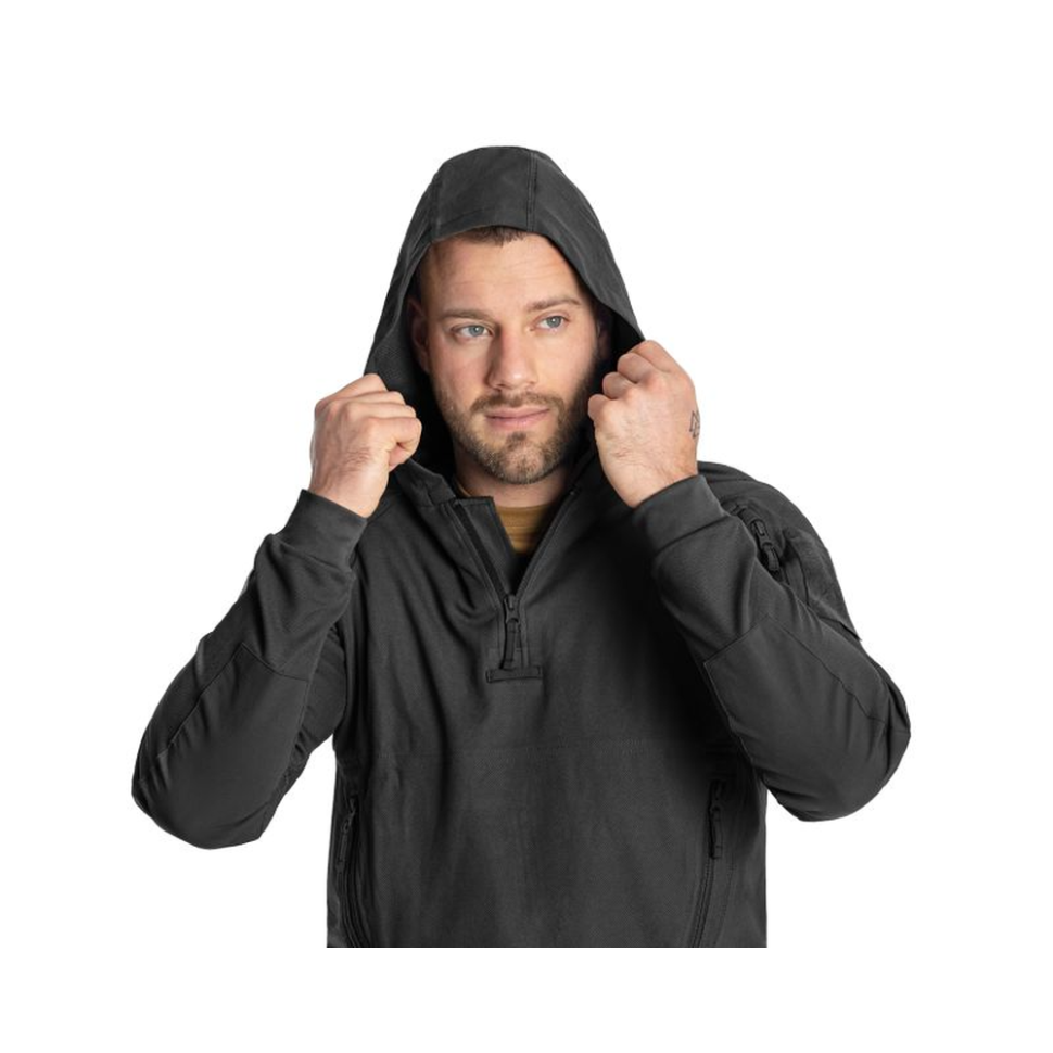 Кофта тактична Helikon-Tex RANGE HOODIE - TopCool, чорний, розмір S фото 4