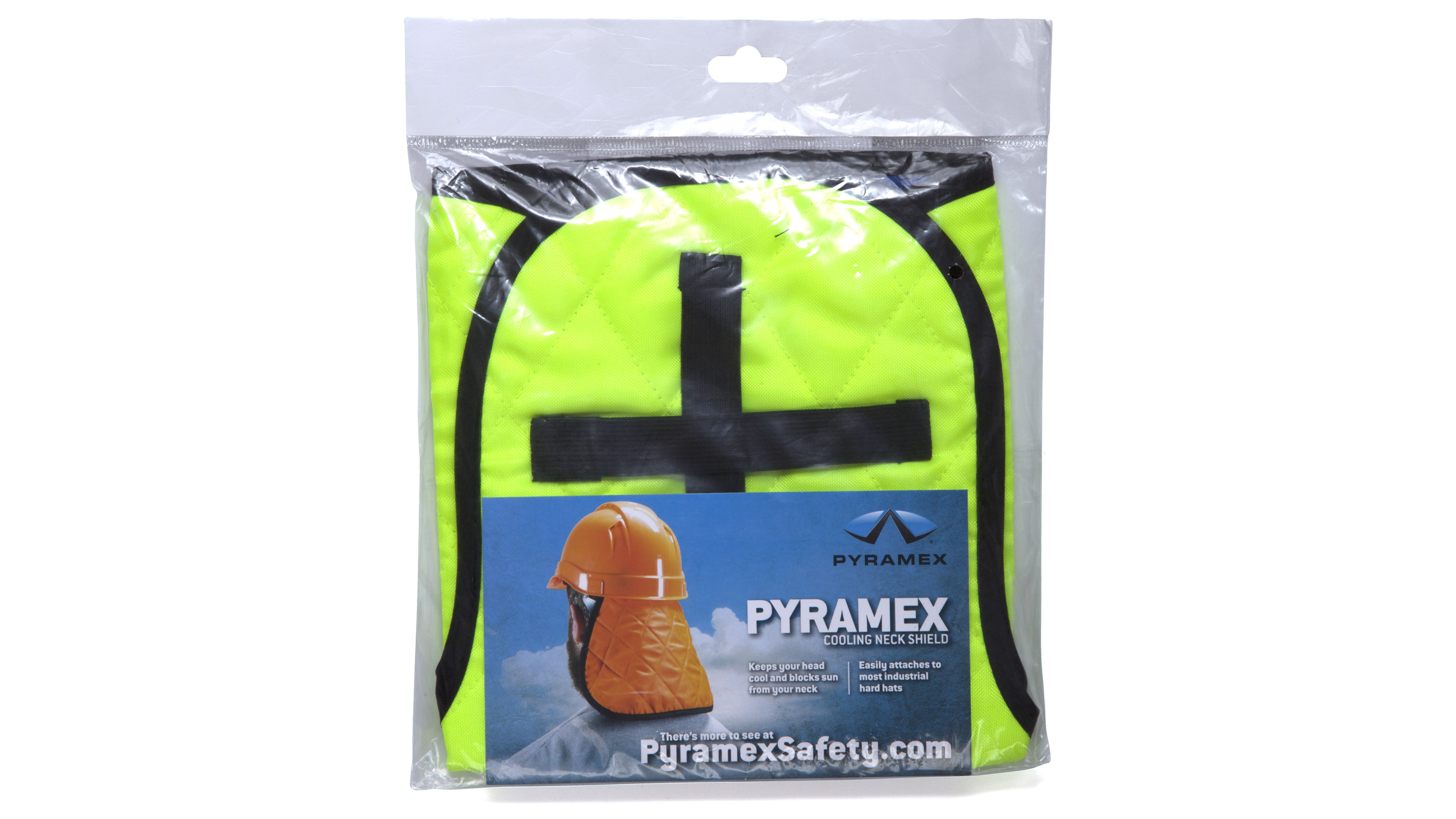 Охолоджуюча підкладка для захисної каски з накидкою для шиї Pyramex CNS1 (Hi-vis Lime) фото 4