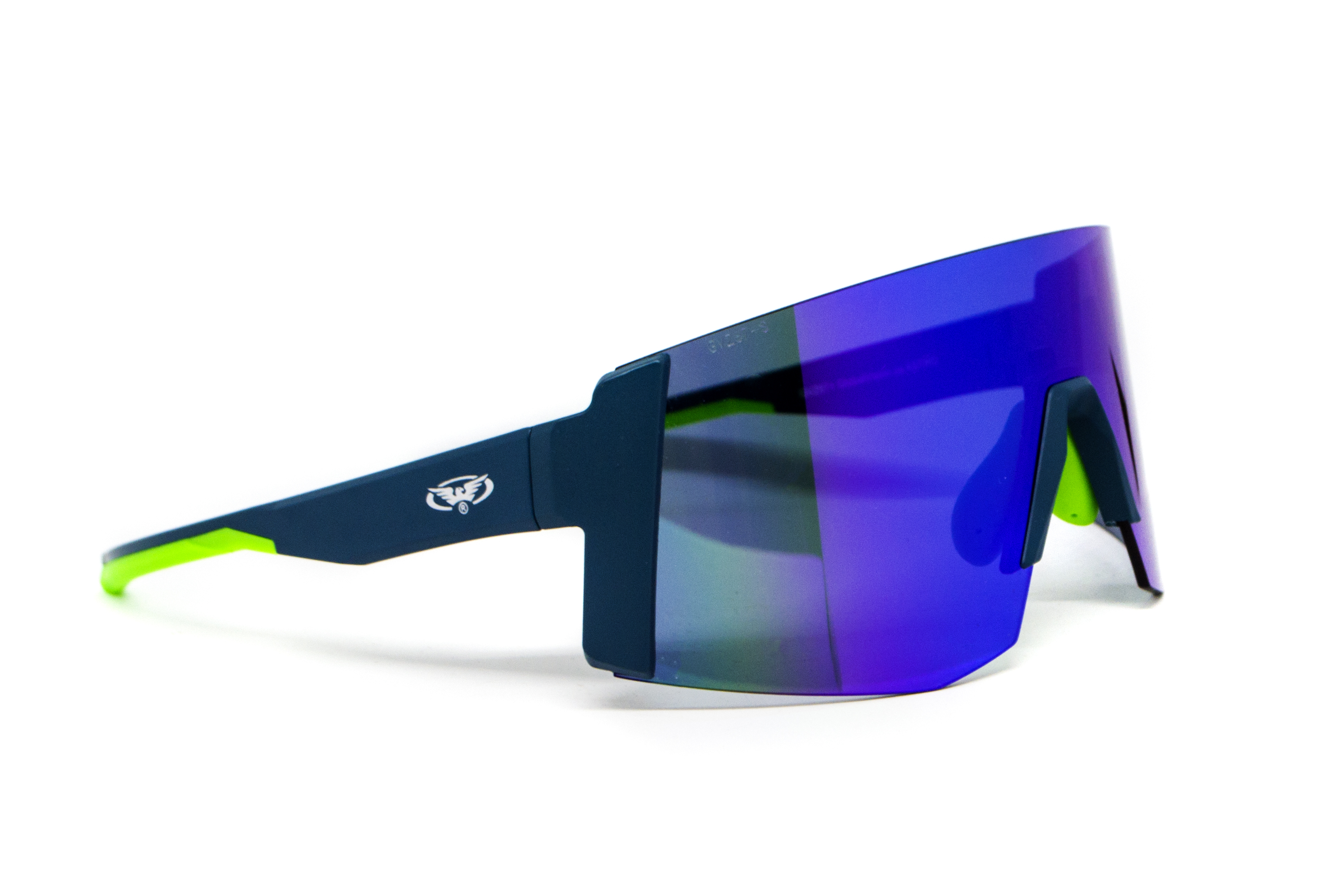 Очки защитные открытые Global Vision Astro+RX Blue (G-Tech™ blue), зеркальные синие в синій оправі с диоптрической вставкой в комплекте фото 5