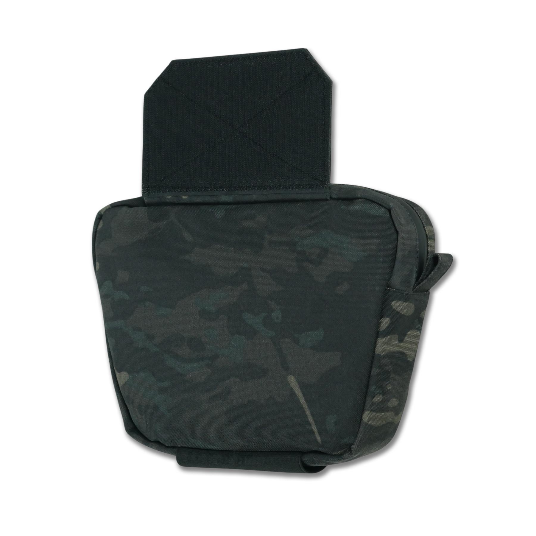 Сумка-напашник M Kiborg с баллистическим пакетом 2 класс защиты PE Militex GU Сordura Black Multicam фото 6