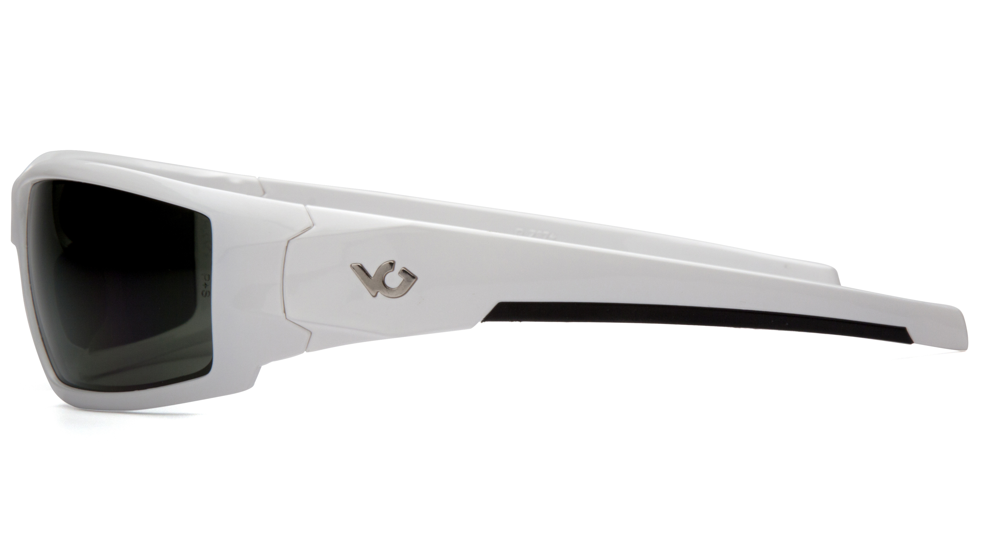 Очки защитные Venture Gear Pagosa White (forest gray) Anti-Fog, серо-зелёные в белой оправе фото 3