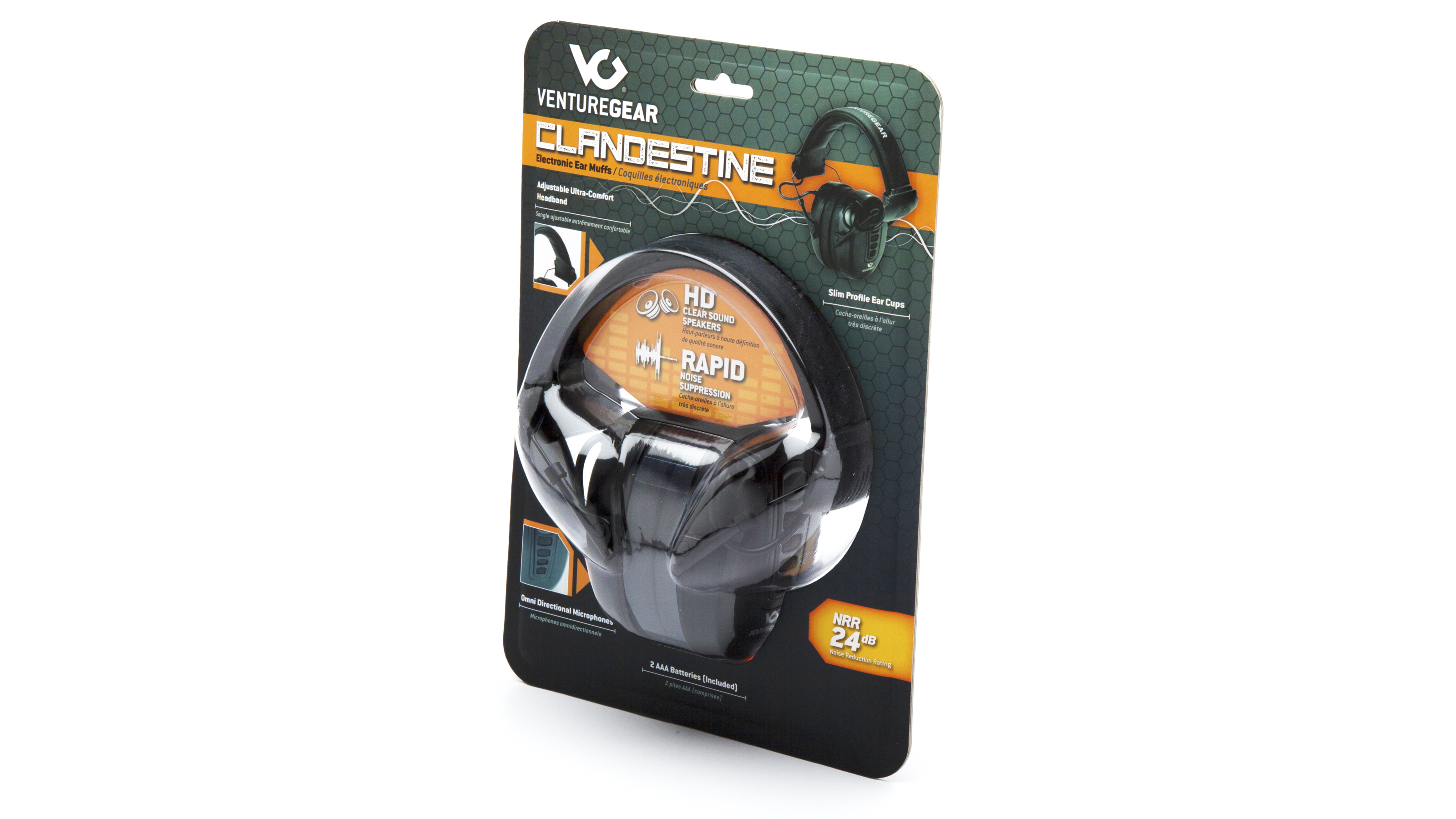 Активные наушники противошумные защитные Venture Gear Clandestine NRR 24dB (черные) фото 2