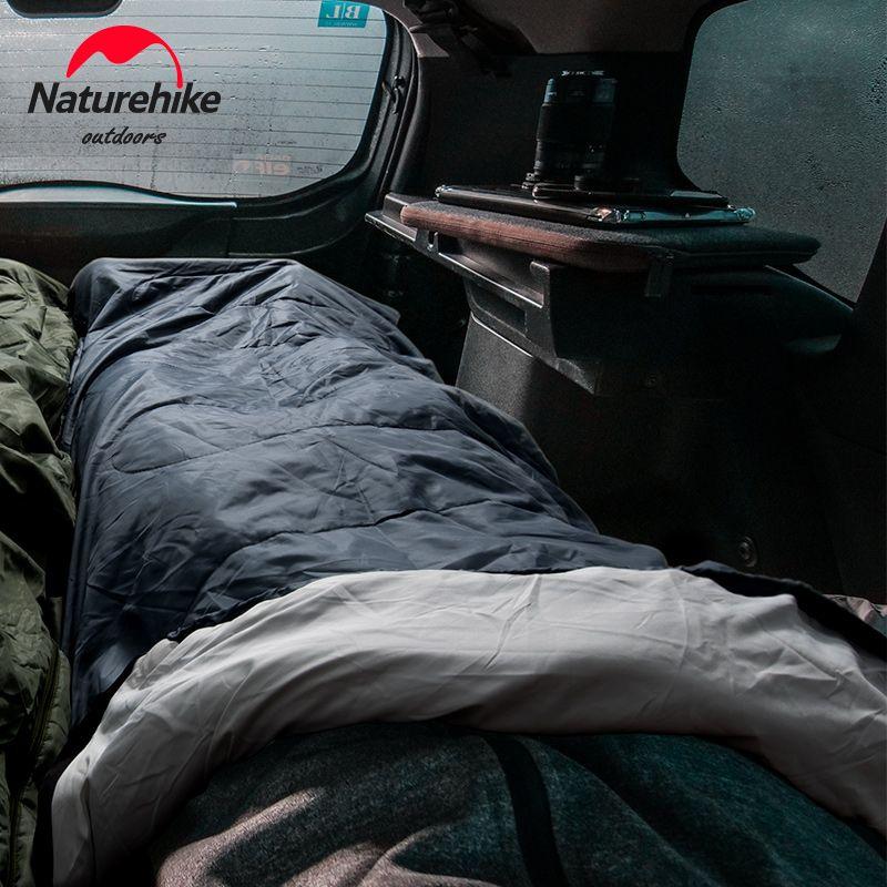 Спальний мішок Naturehike Y150L NH21MSD08, лівий, сіро-блакитний фото 3