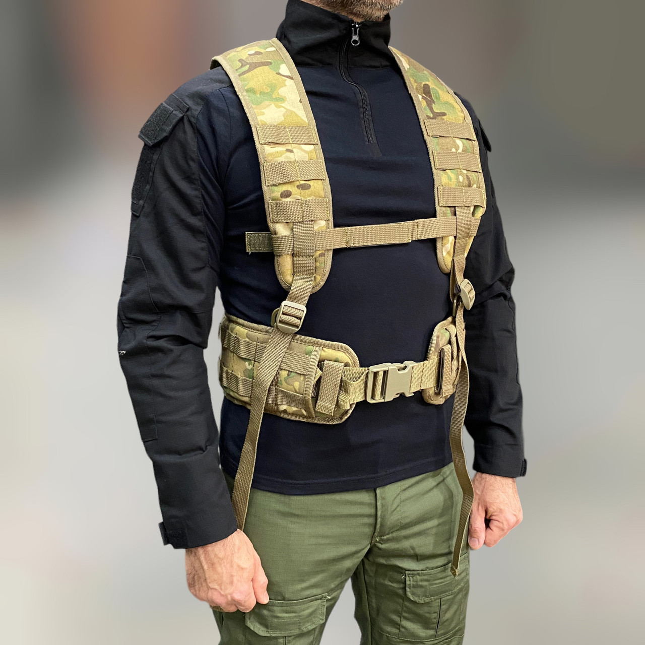 Плечи к варбелту, система Молли, Cordura 1000D, WINTAC, Мультикам, плечи к разгрузочному поясу, лямки для РПС фото 3