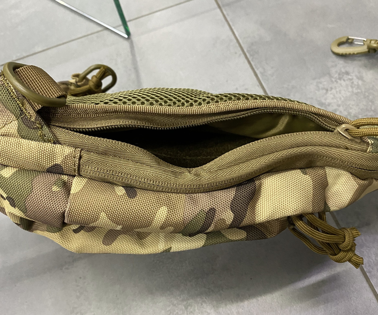 Сумка тактическая с ремнем через плечо, Cordura, Мультикам, Yakeda, сумка армейская c ремнем через плечо фото 5