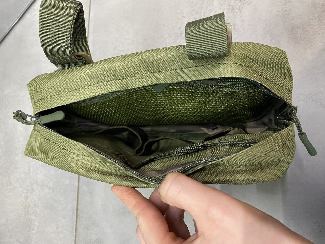 Сумка напашник для бронежилета на Молли, напашник Олива, WINTAC, Cordura 1000D, напашник для плитоноски фото 2